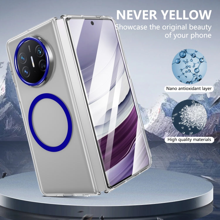 For Huawei Mate X5 lce Folding Series MagSafe Integrated Clear PC Phone Case(Royal Blue) - Huawei Cases by PMC TechLife | Online Shopping South Africa | PMC TechLife | Buy Now Pay Later Mobicred
