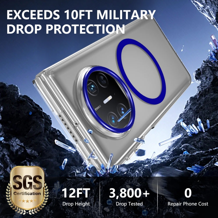 For Huawei Mate X5 lce Folding Series MagSafe Integrated Clear PC Phone Case(Royal Blue) - Huawei Cases by PMC TechLife | Online Shopping South Africa | PMC TechLife | Buy Now Pay Later Mobicred