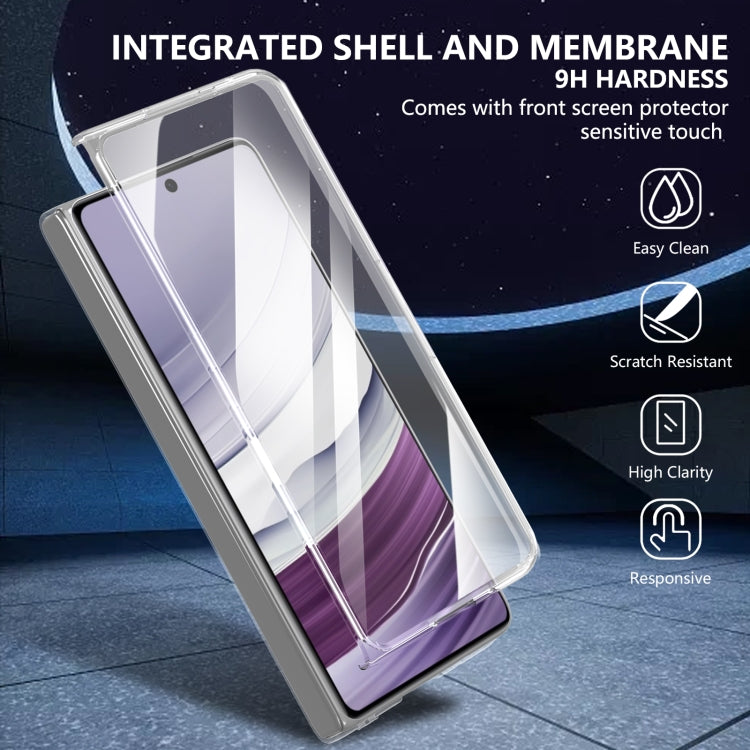 For Huawei Mate X5 lce Folding Series MagSafe Integrated Clear PC Phone Case(Royal Blue) - Huawei Cases by PMC TechLife | Online Shopping South Africa | PMC TechLife | Buy Now Pay Later Mobicred