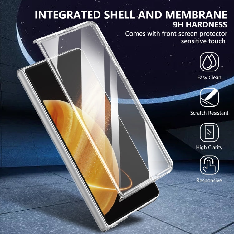 For Honor Magic V3 lce Folding Series MagSafe Integrated Clear PC Phone Case(Purple) - Honor Cases by PMC TechLife | Online Shopping South Africa | PMC TechLife | Buy Now Pay Later Mobicred