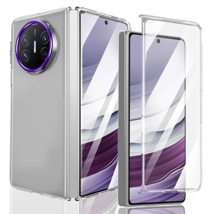 For Huawei Mate X5 lce Folding Series Integrated Clear PC Phone Case(Purple) - Huawei Cases by PMC TechLife | Online Shopping South Africa | PMC TechLife | Buy Now Pay Later Mobicred