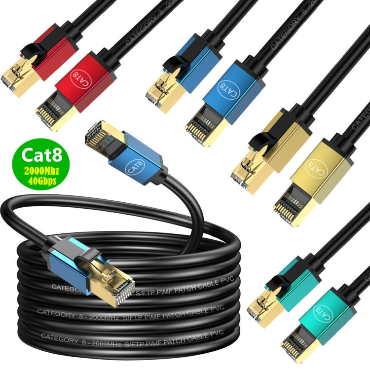 3m Home Fiber Bandwidth 10 Gigabit CAT8 Network Cable(Gold) - free shipping - PMC TechLife - Order now!