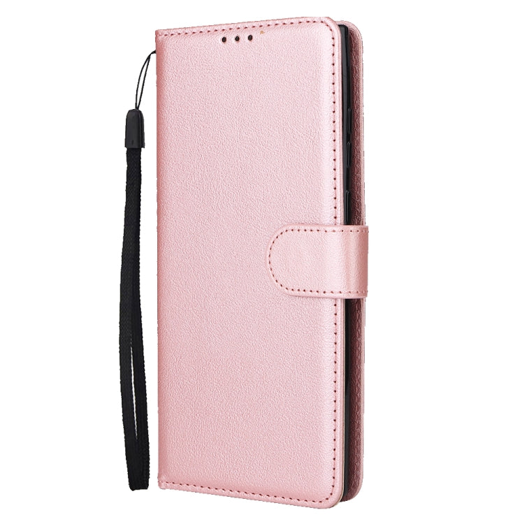 For Samsung Galaxy S25 Ultra 5G 3-Card Slots Multifunctional Leather Phone Case(Rose Gold) - Galaxy S25 Ultra 5G Cases by PMC Jewellery | Online Shopping South Africa | PMC Jewellery | Buy Now Pay Later Mobicred