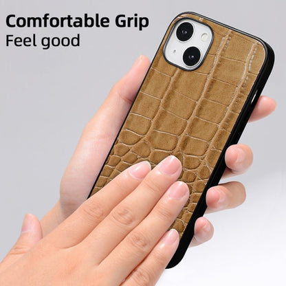 For iPhone 16 Pro Max VIETAO Alligator Texture PU Phone Case(Brown) - iPhone 16 Pro Max Cases by VIETAO | Online Shopping South Africa | PMC Jewellery | Buy Now Pay Later Mobicred