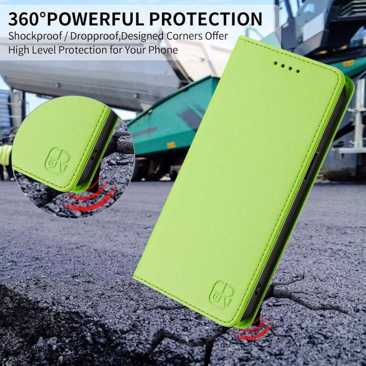 For Ulefone Note 17 Pro RC01 Dual-Folded Magnetic Suction RFID Leather Phone Case(Grass Green) - Ulefone Cases by PMC TechLife | Online Shopping South Africa | PMC TechLife | Buy Now Pay Later Mobicred