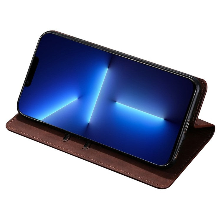 For Samsung Galaxy S25+ 5G Skin Feel Magnetic Leather Phone Case(Dark Brown) - Galaxy S25+ 5G Cases by PMC Jewellery | Online Shopping South Africa | PMC Jewellery | Buy Now Pay Later Mobicred