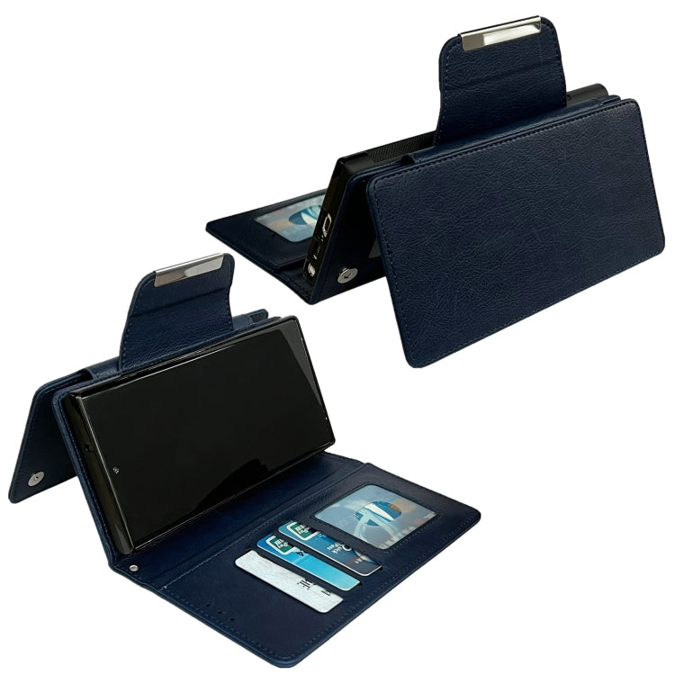 For Samsung Galaxy S25 Ultra 5G Multifunctional 7-Card Wallet Leather Phone Case(Royal Blue) - Galaxy S25 Ultra 5G Cases by PMC Jewellery | Online Shopping South Africa | PMC Jewellery | Buy Now Pay Later Mobicred