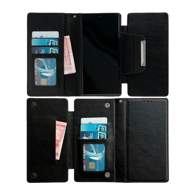 For Samsung Galaxy S25 5G Multifunctional 7-Card Wallet Leather Phone Case(Black) - Galaxy S25 5G Cases by PMC Jewellery | Online Shopping South Africa | PMC Jewellery | Buy Now Pay Later Mobicred