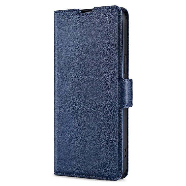 For Samsung Galaxy S25+ 5G Ultra-thin Voltage Side Buckle Horizontal Flip Leather Phone Case(Blue) - Galaxy S25+ 5G Cases by PMC Jewellery | Online Shopping South Africa | PMC Jewellery | Buy Now Pay Later Mobicred