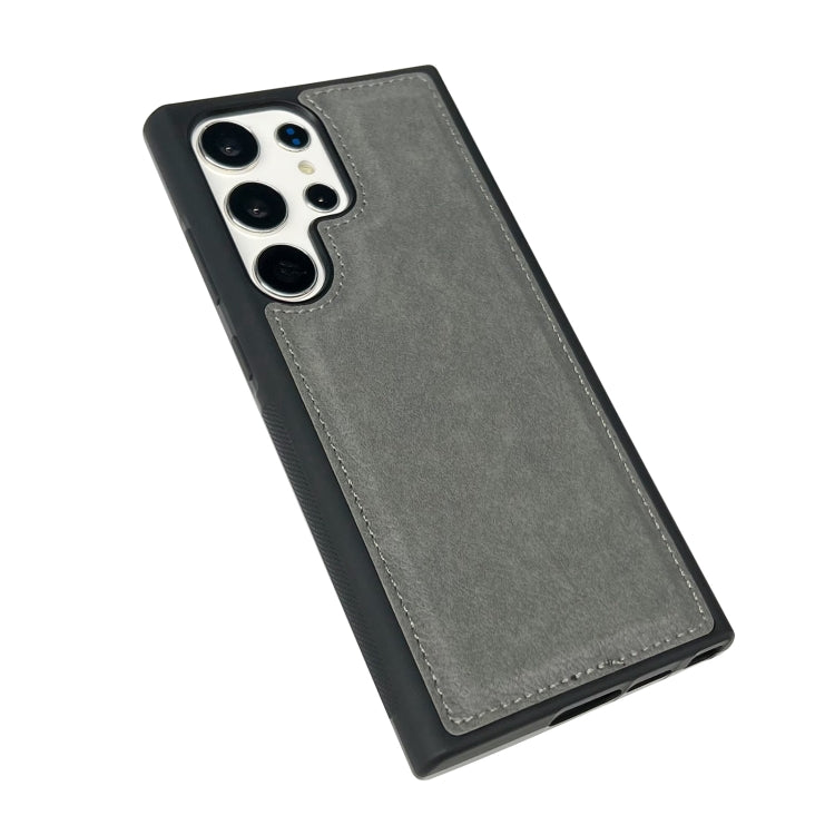 For Samsung Galaxy S25+ 5G Cowhide Texture Back Cover Phone Case(Grey) - Galaxy S25+ 5G Cases by PMC Jewellery | Online Shopping South Africa | PMC Jewellery | Buy Now Pay Later Mobicred
