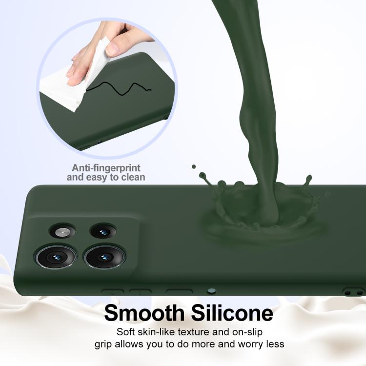 For Motorola Edge 50 5G Shockproof Silicone Magsafe Phone Case(Dark Green) - free shipping - PMC TechLife - Order now!
