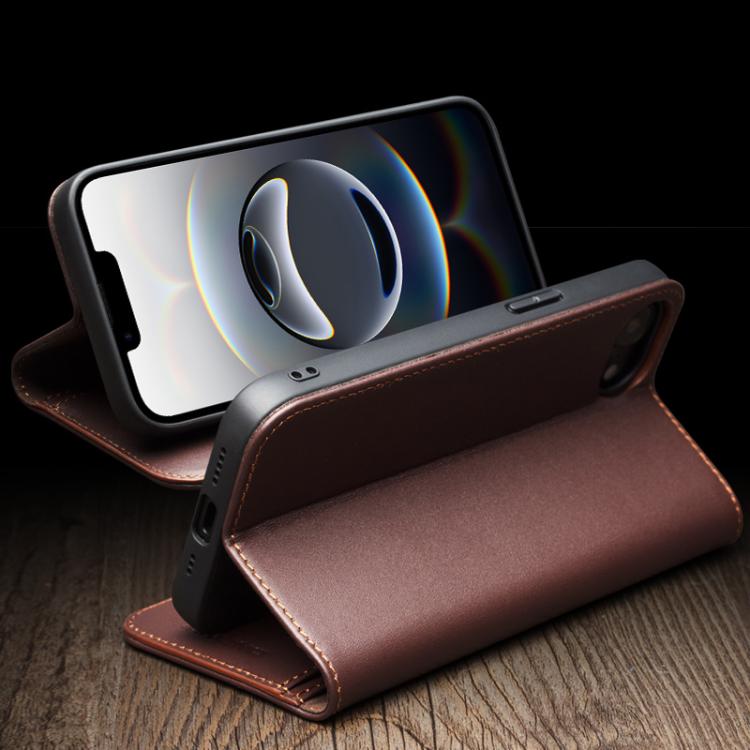 For iPhone 16e QIALINO Classic Gen2 Genuine Leather Phone Case(Black) - free shipping - PMc TechLife - Order now!