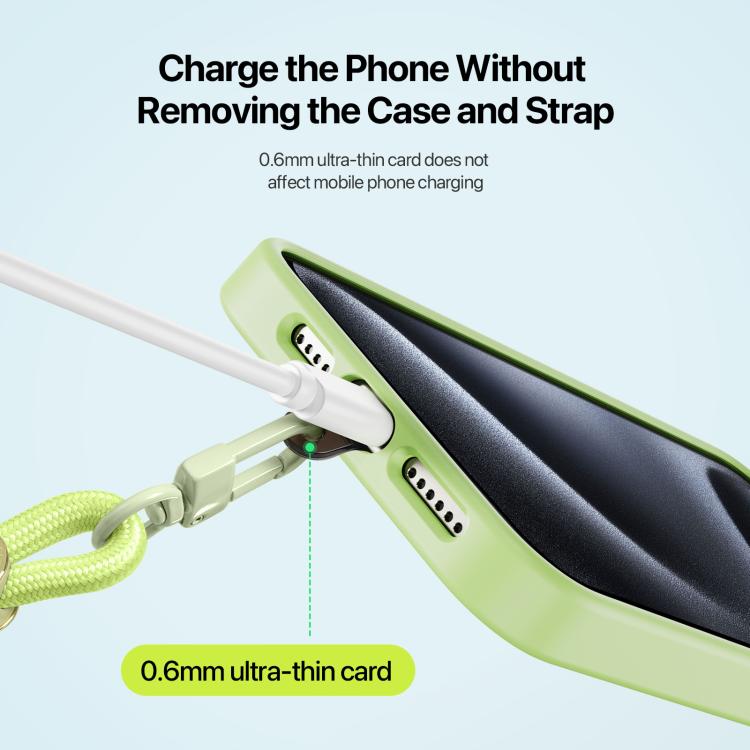 DUX DUCIS Garden Series Tile Pattern Adjustable Crossbody Phone Lanyard(Green Yellow) - Lanyards & Wrist Straps by DUX DUCIS | Online Shopping South Africa | PMc TechLife | Buy Now Pay Later Mobicred