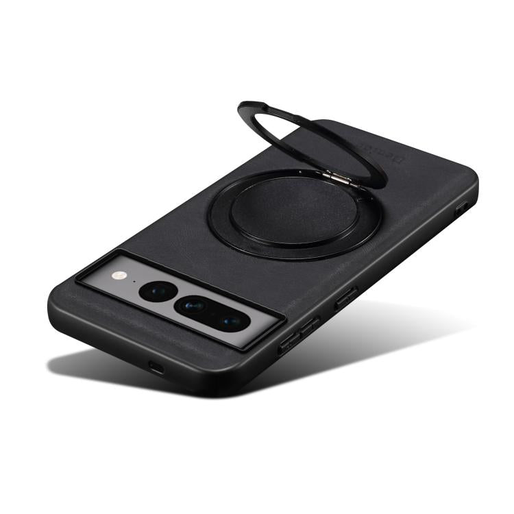 For Google Pixel 7 Pro Denior A14 Skin Feel Rotating Holder MagSafe Phone Case(Black) - free shipping - PMC TechLife - Order now!