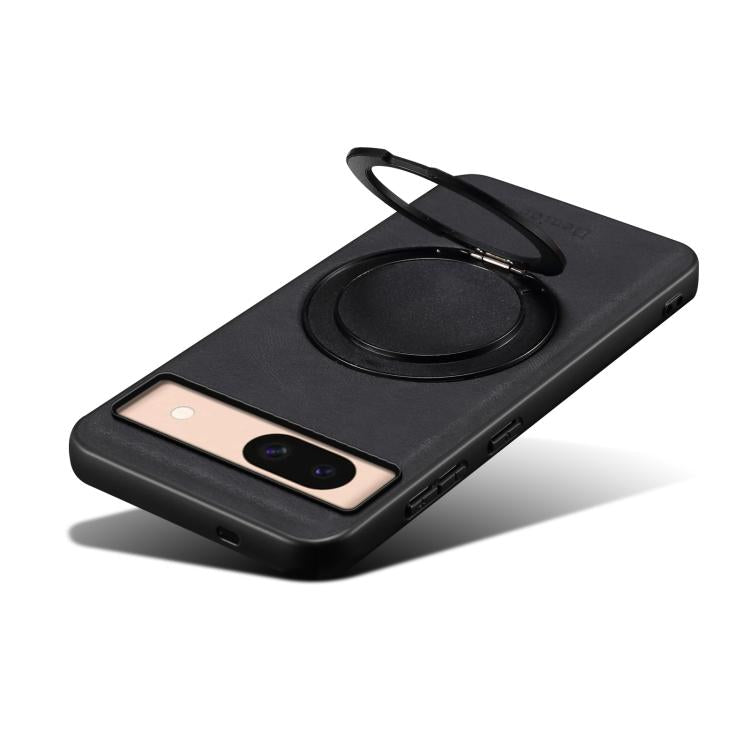 For Google Pixel 8a Denior A14 Skin Feel Rotating Holder MagSafe Phone Case(Black) - free shipping - PMC TechLife - Order now!