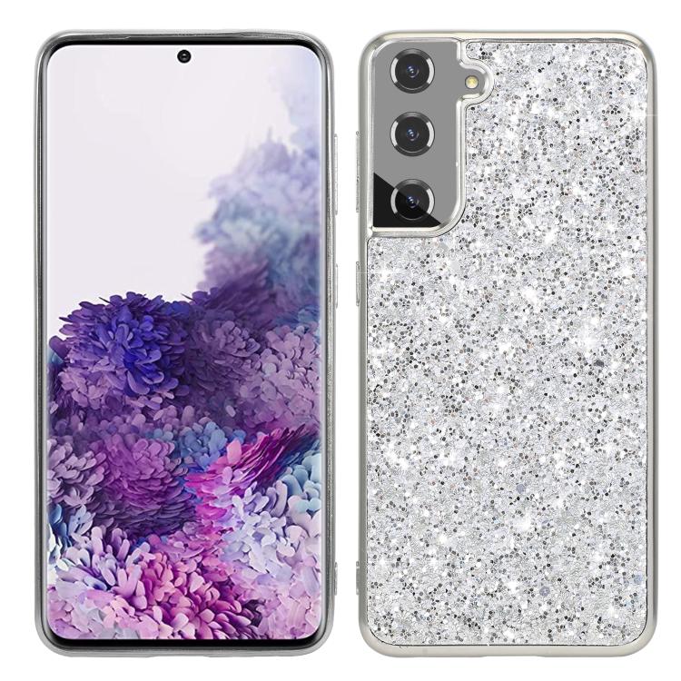 For Samsung Galaxy S25 5G Glitter Powder Shockproof TPU Phone Case(Silver) - Galaxy S25 5G Cases by PMC Jewellery | Online Shopping South Africa | PMC Jewellery | Buy Now Pay Later Mobicred