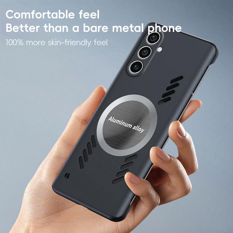 For Samsung Galaxy S25 5G All-inclusive Lens Frameless Graphene Cooling Phone Case(Orange) - Galaxy S25 5G Cases by PMC Jewellery | Online Shopping South Africa | PMC Jewellery | Buy Now Pay Later Mobicred