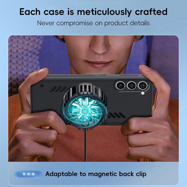 For Samsung Galaxy S23 5G All-inclusive Lens Frameless Graphene Cooling Phone Case(Black) - Galaxy S23 5G Cases by PMc TechLife | Online Shopping South Africa | PMc TechLife | Buy Now Pay Later Mobicred
