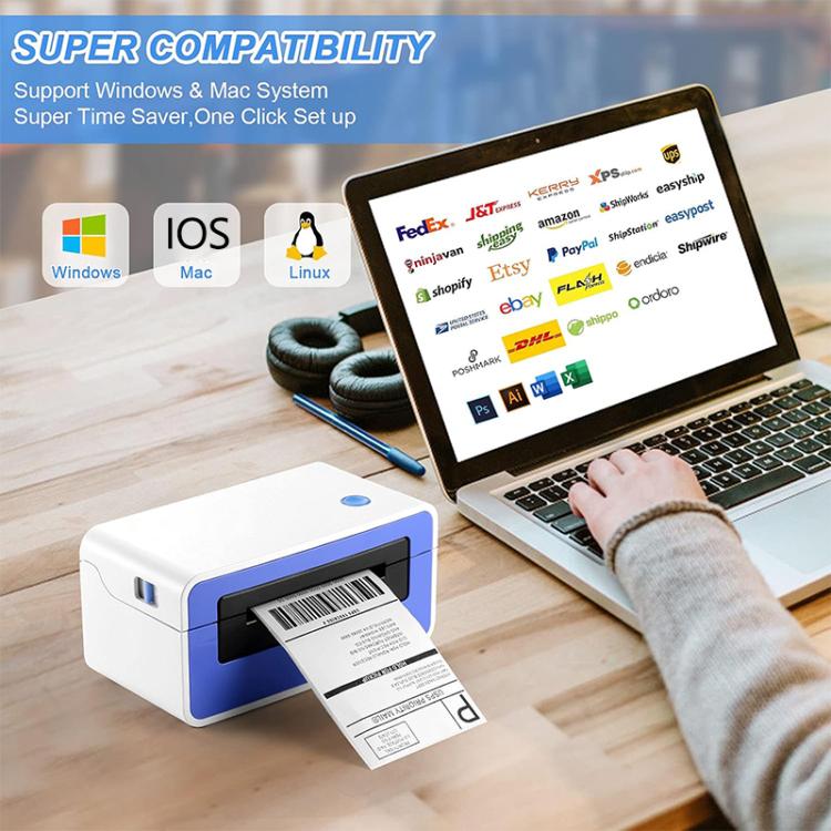 HPRT N51 Computer Version Express Electronic Waybill Printer, Plug:US Plug(White) - Receipt Printers by PMC TechLife | Online Shopping South Africa | PMC TechLife | Buy Now Pay Later Mobicred