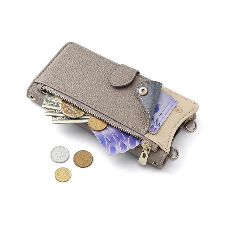 For Nokia G42 / G310 Crossbody Chain Fishtail Litchi Leather Phone Case(Grey) - Nokia Cases by PMC TechLife | Online Shopping South Africa | PMC TechLife | Buy Now Pay Later Mobicred