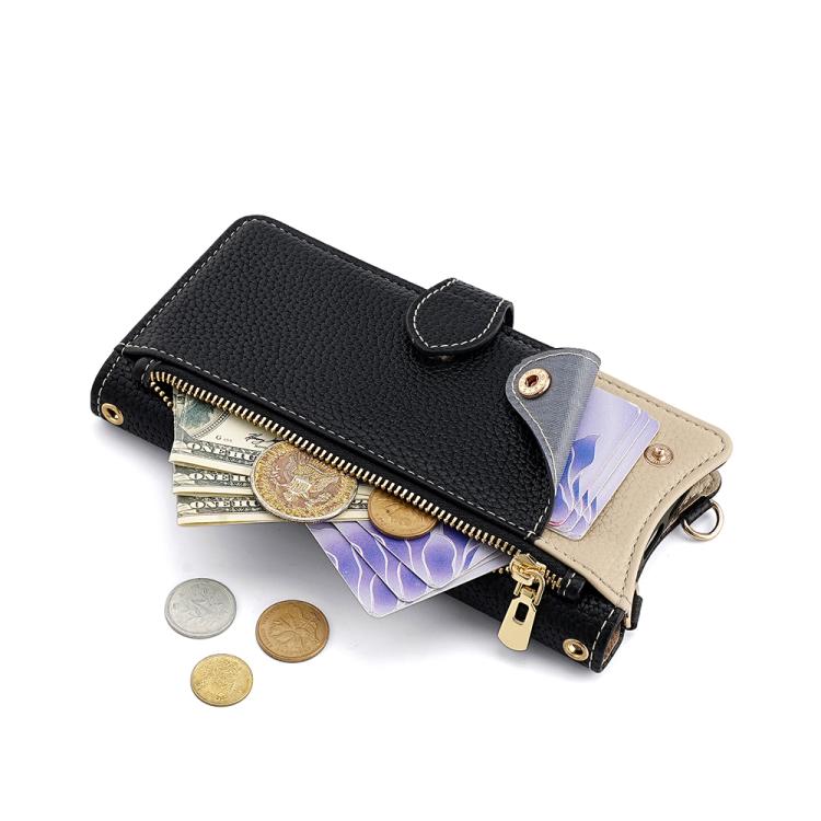 For Itel A50 Crossbody Chain Fishtail Litchi Leather Phone Case(Black) - More Brand by PMC TechLife | Online Shopping South Africa | PMC TechLife | Buy Now Pay Later Mobicred