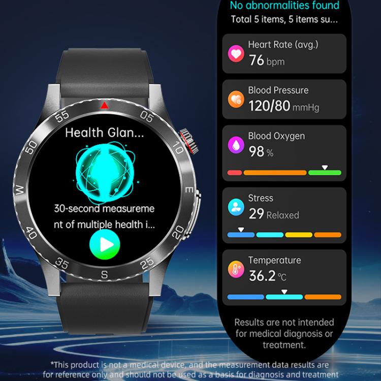 H9 1.43 inch Silicone Strap ECG Smart Watch Supports Bluetooth Calls/Smart Voice Assistant(Red) - free shipping - PMC TechLife - Order now!