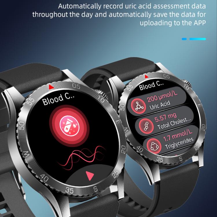 H9 1.43 inch Leather Strap ECG Smart Watch Supports Bluetooth Calls/Smart Voice Assistant(Black) - free shipping - PMC TechLife - Order now!