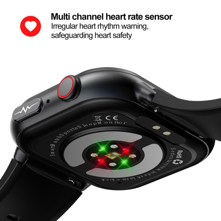 TK17 1.91 inch Horizontal Screen Leather Strap Smart Watch Supports ECG Electrocardiogram(Brown) - free shipping - PMC TechLife - Order now!
