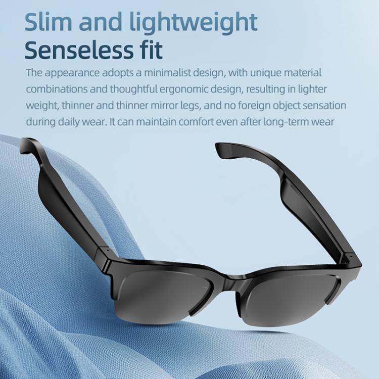 E60 ENC Noise Reduction Smart Audio Bluetooth Glasses(Transparent) - free shipping - PMC TechLife - Order now!