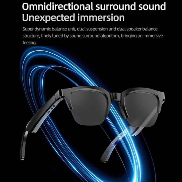 E60 ENC Noise Reduction Smart Audio Bluetooth Glasses(Transparent) - free shipping - PMC TechLife - Order now!