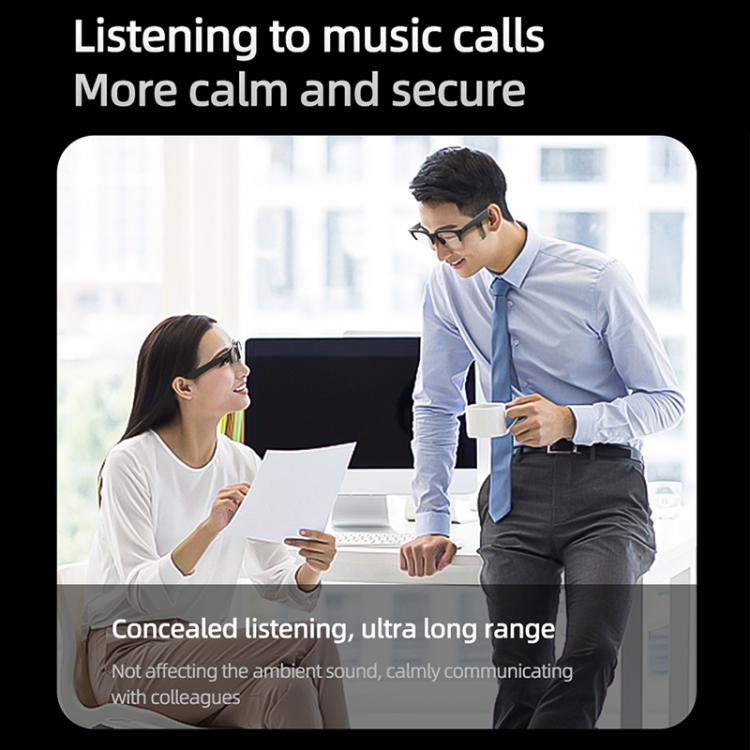 E60 ENC Noise Reduction Smart Audio Bluetooth Glasses(Transparent) - free shipping - PMC TechLife - Order now!