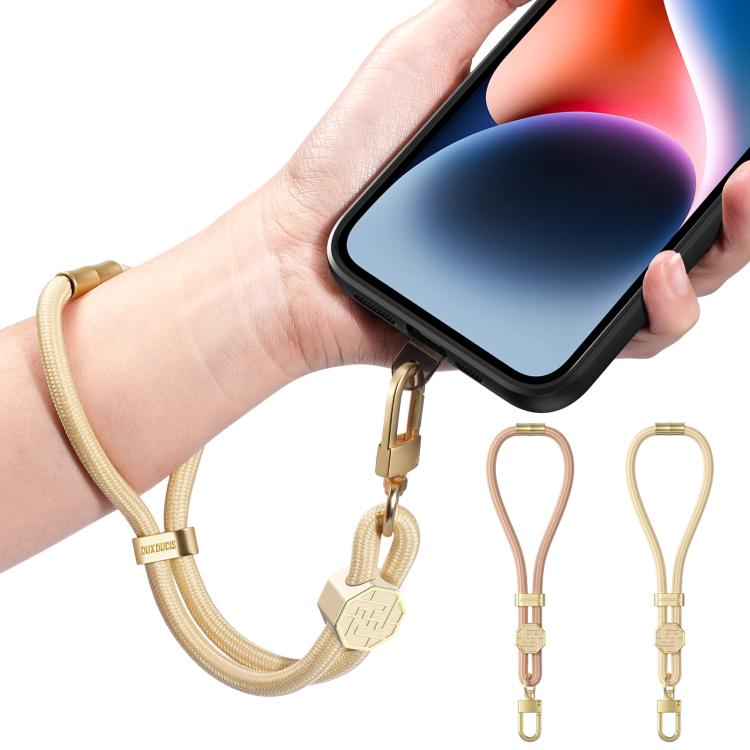 DUX DUCIS Garden Series Swastika Pattern Adjustable Short Phone Lanyard(Amber Color) - Lanyards & Wrist Straps by DUX DUCIS | Online Shopping South Africa | PMc TechLife | Buy Now Pay Later Mobicred
