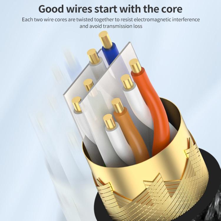 2m RJ45 to USB-C / Type-C Side Bend High Speed Network Card Ethernet Cable - Lan Cable and Tools by PMc TechLife | Online Shopping South Africa | PMc TechLife | Buy Now Pay Later Mobicred
