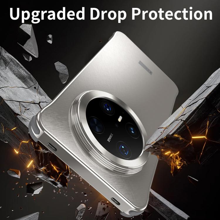 For Huawei Mate 70 Pro Micro Frosted Metal Phone Case(Titanium) - Huawei Cases by PMC TechLife | Online Shopping South Africa | PMC TechLife | Buy Now Pay Later Mobicred