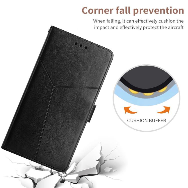 For Infinix Hot 60 Pro+ 4G Y-shaped Pattern Flip Leather Phone Case(Black) - free shipping - PMC TechLife - Order now!