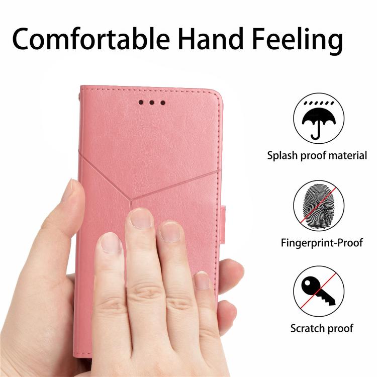 For Tecno Pova 7 4G Y-shaped Pattern Flip Leather Phone Case(Pink) - free shipping - PMC TechLife - Order now!