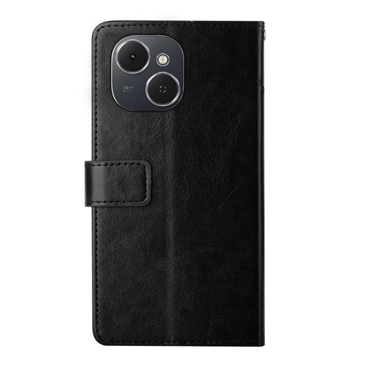 For Tecno Spark 40C Y-shaped Pattern Flip Leather Phone Case(Black) - free shipping - PMC TechLife - Order now!