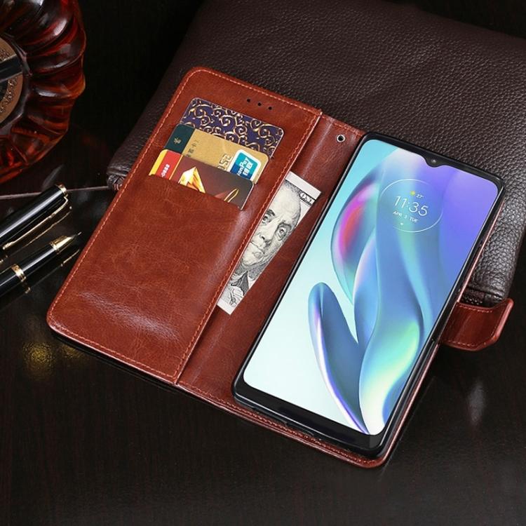 For iPhone 16e idewei Crazy Horse Texture Leather Phone Case(Blue) - free shipping - PMc TechLife - Order now!