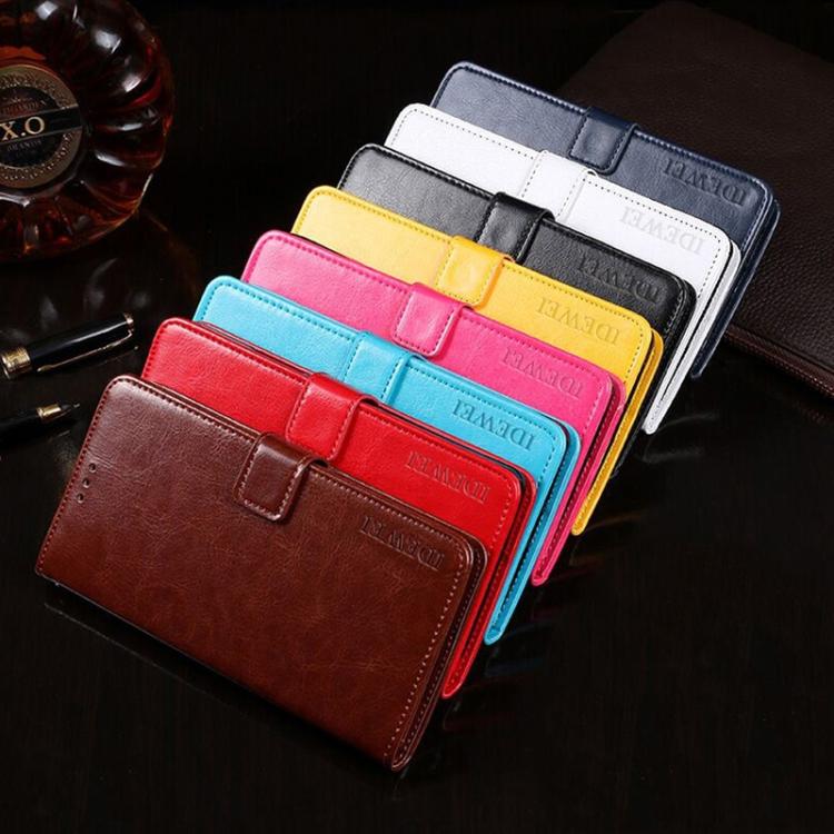 For iPhone 16e idewei Crazy Horse Texture Leather Phone Case(Blue) - free shipping - PMc TechLife - Order now!