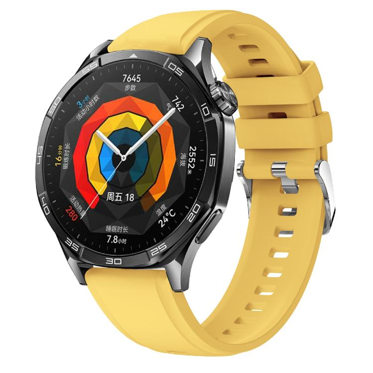 Kalebol 22mm Universal Silicone Watch Strap(Yellow) - 22mm Bands by Kalebol | Online Shopping South Africa | PMc TechLife | Buy Now Pay Later Mobicred