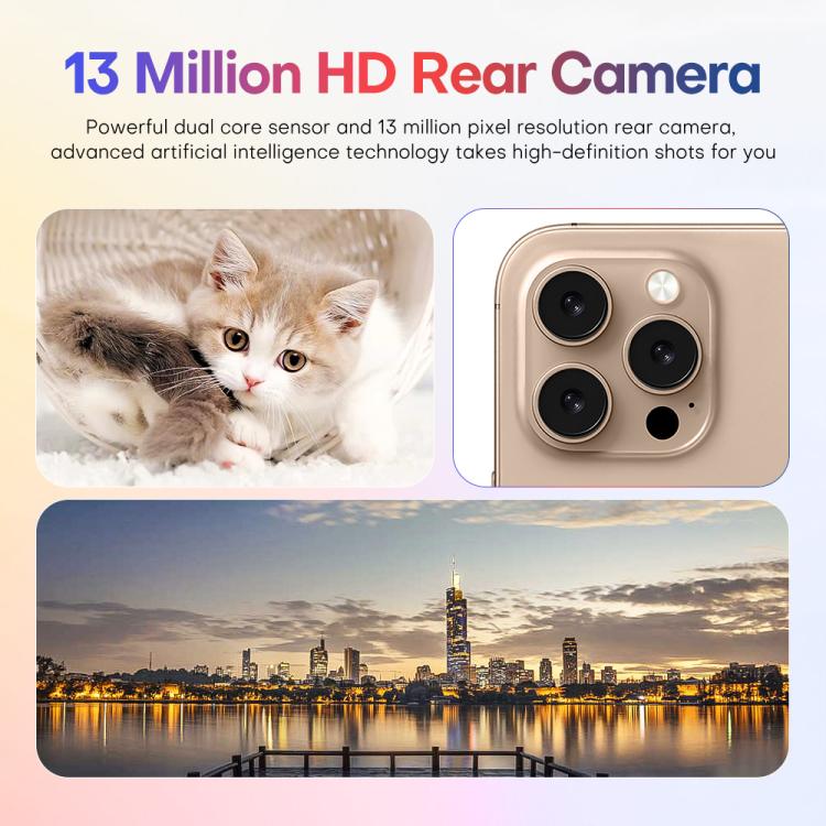 A88 / i16 Pro Max, 2GB+16GB, 6.6 inch Android 8.1 MTK6580A Quad Core, OTG, Network: 3G, Dual SIM, Plug:US Plug(Titanium White) - free shipping - PMc TechLife - Order now!