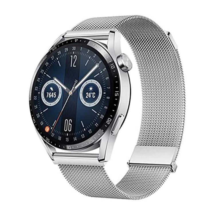 Kalebol 22mm Universal Loop Double Magnetic Buckle Milanese Strap(Silver) - free shipping - PMc TechLife - Order now!