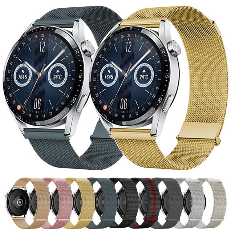 Kalebol 22mm Universal Loop Double Magnetic Buckle Milanese Strap(Black) - free shipping - PMc TechLife - Order now!