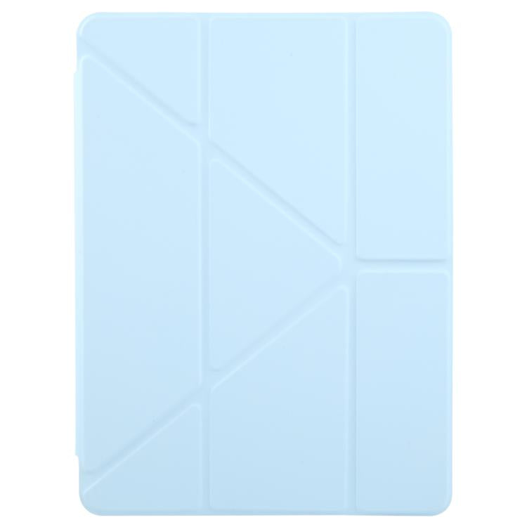 For iPad mini 6 / mini 2024 ZGA Genre Series Y-Fold Leather Tablet Case with Pen Slot(Blue) - free shipping - PMc TechLife - Order now!