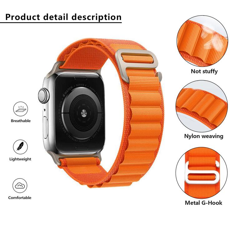 For Apple Watch 42mm / 41mm / 40mm / 38mm Kalebol Aline Nylon Loop Watch Band(Pink Gradient) - Watch Bands by Kalebol | Online Shopping South Africa | PMC TechLife | Buy Now Pay Later Mobicred