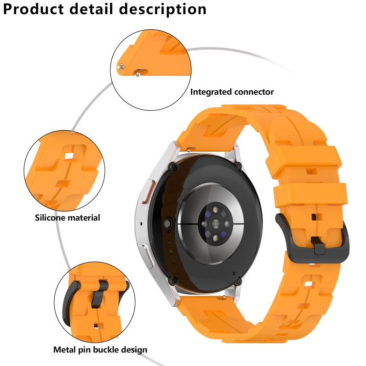 20mm Kalebol Solid Color Black Buckle Round Tail Silicone Watch Band(White) - 20mm Bands by Kalebol | Online Shopping South Africa | PMc TechLife | Buy Now Pay Later Mobicred