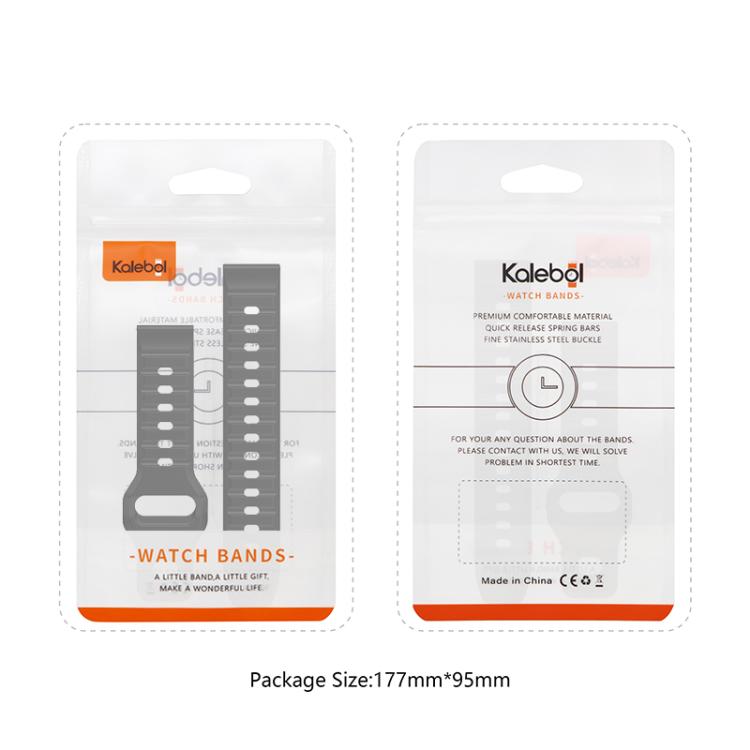 20mm Kalebol Wave Pattern Studded Buckle Silicone Watch Band(Dark Green) - free shipping - PMc TechLife - Order now!
