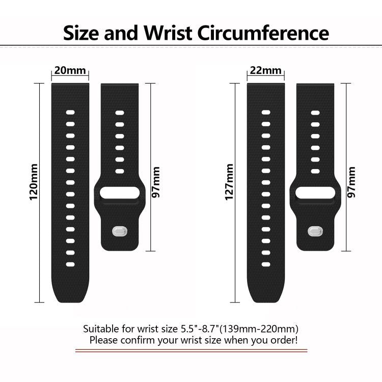 20mm Kalebol Dot Studded Buckle Silicone Watch Band(Wine Red) - free shipping - PMc TechLife - Order now!