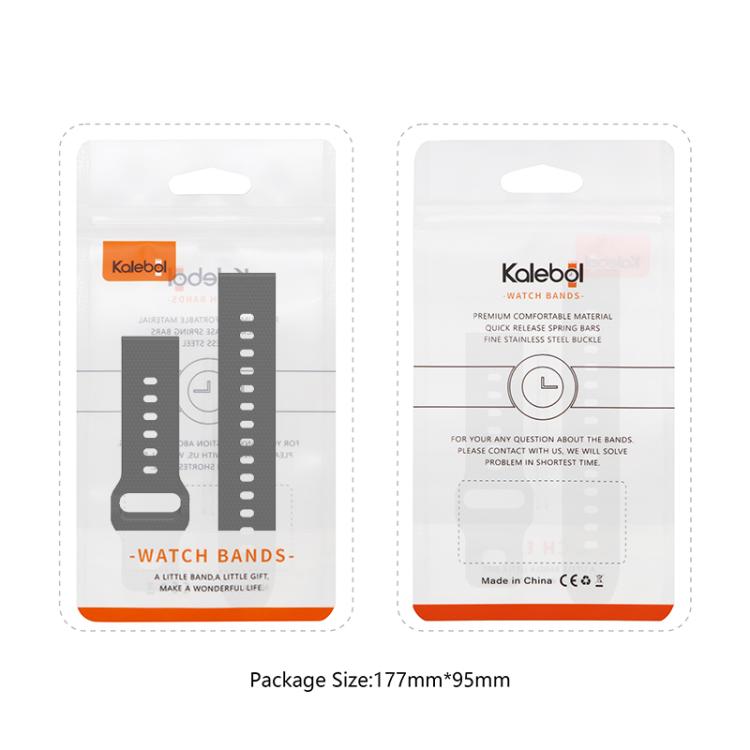22mm Kalebol Dot Studded Buckle Silicone Watch Band(Navy Blue) - 22mm Bands by Kalebol | Online Shopping South Africa | PMc TechLife | Buy Now Pay Later Mobicred