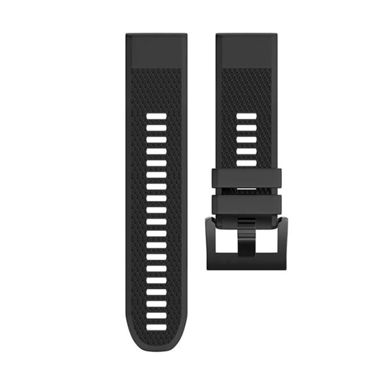 For Garmin QuickFit 22mm Kalebol Triangle Texture Silicone Watch Band(Black) - free shipping - PMc TechLife - Order now!